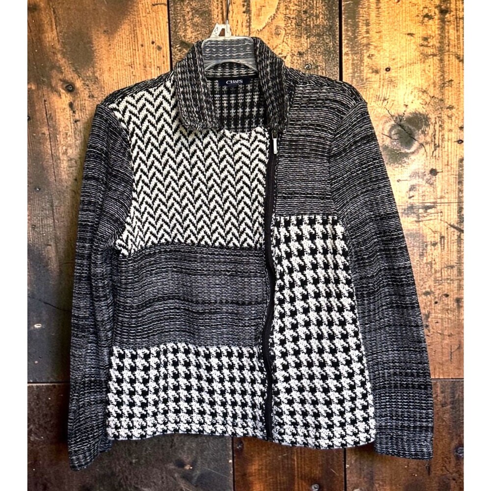 Chaps Women's Sweater Zipper Jacket Size Large